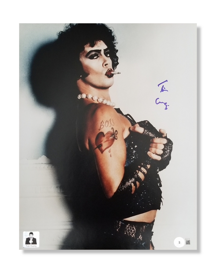 Tim Curry Signed The Rocky Horror Picture Show 11x14 Image #8 Beckett Authenticated with Tim Curry's Official COA