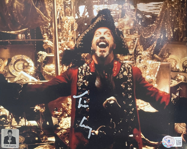 Tim Curry Signed Muppet Treasure Island 8x10 Image #2 Beckett Authenticated with Tim Curry's Official COA