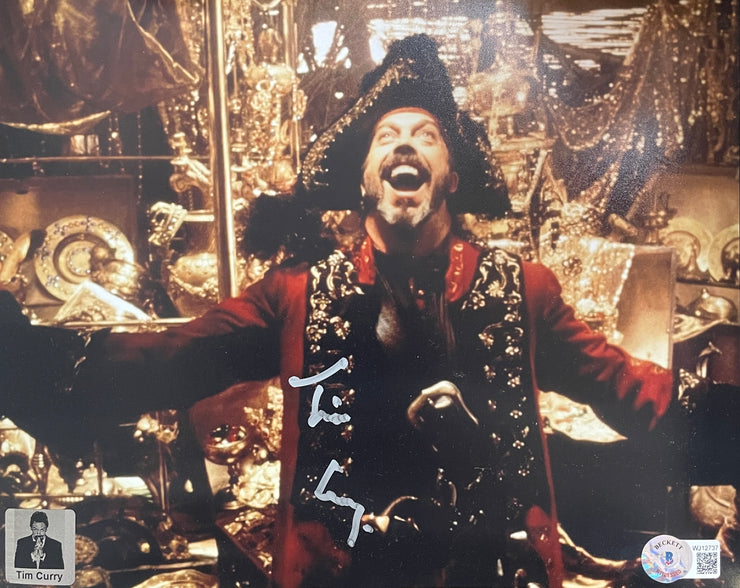 Tim Curry Signed Muppet Treasure Island 8x10 Image #2 Beckett Authenticated with Tim Curry's Official COA
