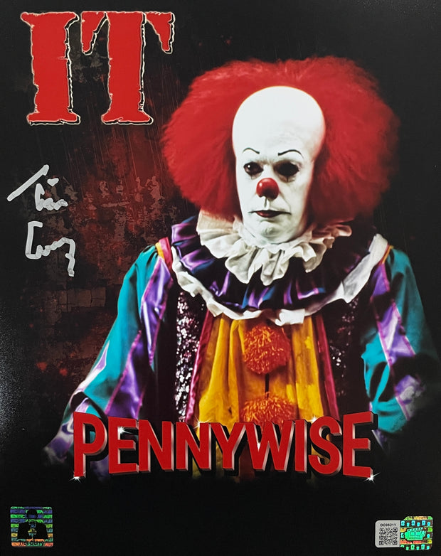 Tim Curry signed 8x10 IT movie Image #2 OCCM Authenticated with Tim Curry's Official COA