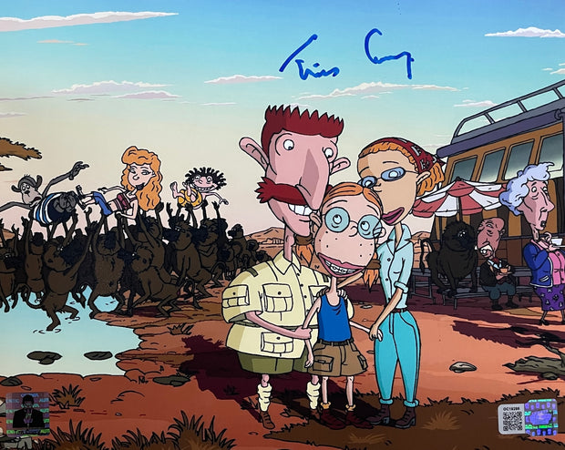 Tim Curry signed 8x10 Nigel Thornberry Image #1 OCCM Authenticated with Tim Curry's Official COA