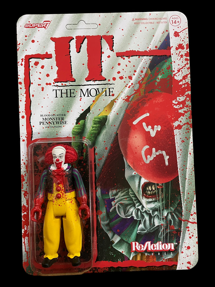 Tim Curry Signed IT The Movie Pennywise ReAction Figure (Silver)