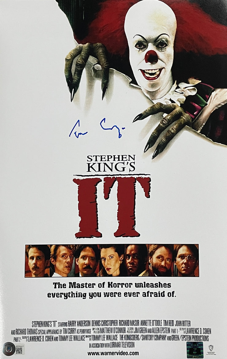 Tim Curry signed 11x17 IT the movie Image #6 Beckett Authenticated with Tim Curry's Official COA