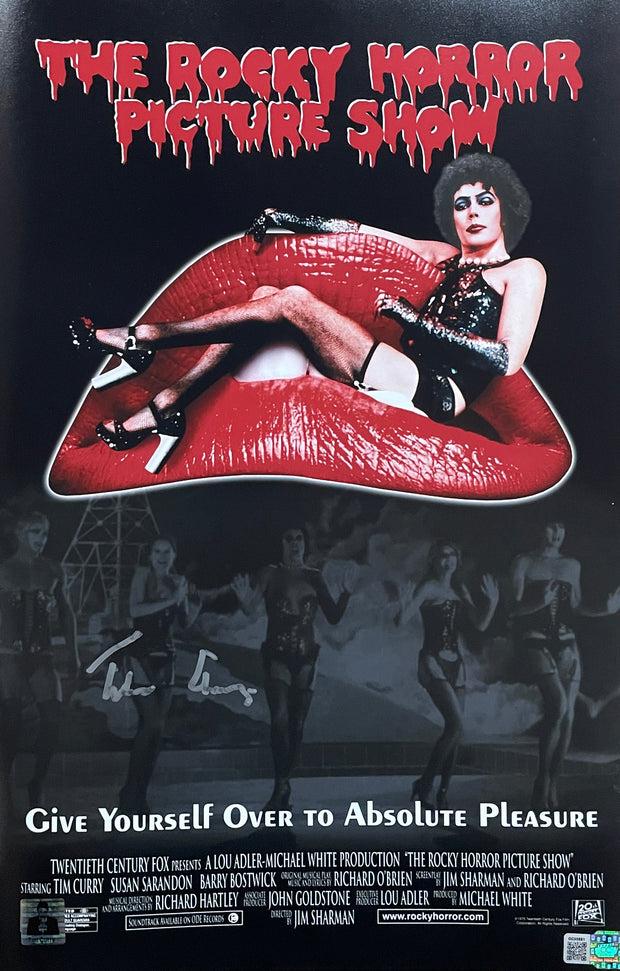 Tim Curry signed 11x17 The Rocky Horror Picture Show Image #1 OCCM Authenticated with Tim Curry's Official COA