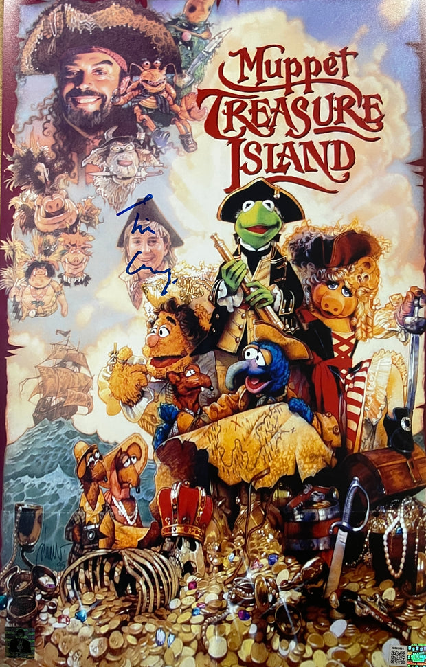 Tim Curry signed 11x17 Muppet Treasure Island Photo Image #1 OCCM Authenticated with Tim Curry's Official COA