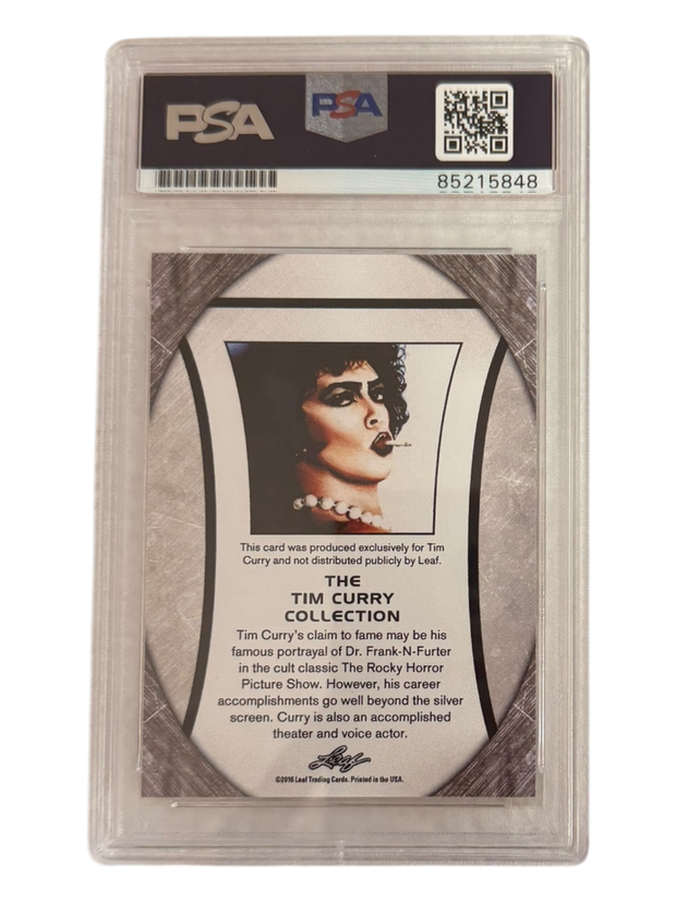 Tim Curry signed Leaf Trading Card PSA/DNA Encap (Black)