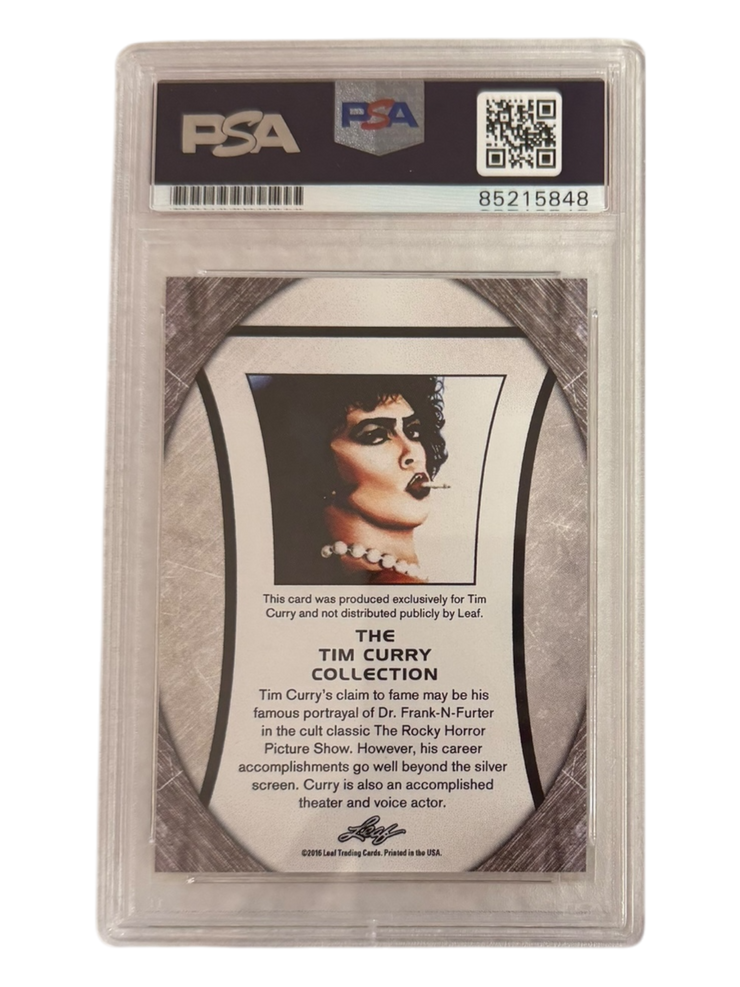 Tim Curry signed Leaf Trading Card PSA/DNA Encap (Black)