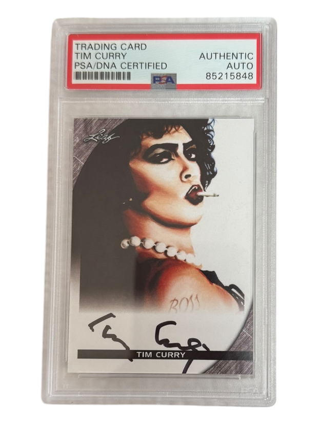 Tim Curry signed Leaf Trading Card PSA/DNA Encap (Black)