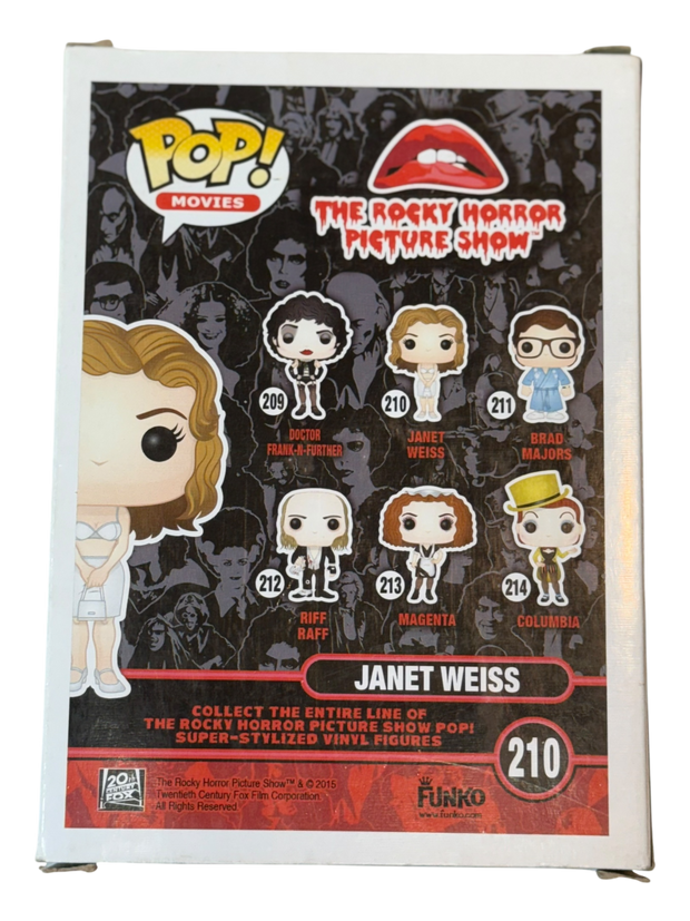 Susan Sarandon autographed Rocky Horror Picture Show Janet Weiss Funko Pop! OCCM QR authenticated (B)