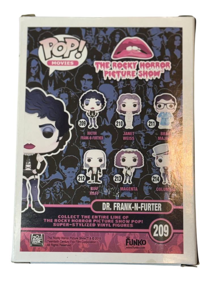 Tim Curry autographed Rocky Horror Picture Show Frank-N-Furter Funko Pop! OCCM QR authenticated with Tim Curry Holo (A)