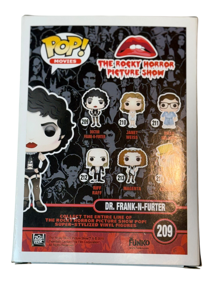 Tim Curry autographed Rocky Horror Picture Show Frank-N-Furter Funko Pop! OCCM QR authenticated with Tim Curry Holo (B)