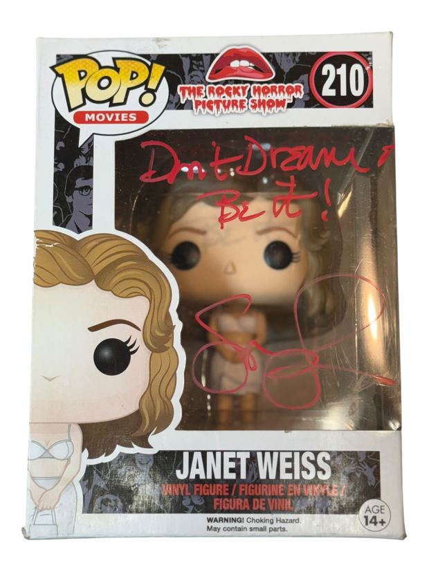 Susan Sarandon autographed Rocky Horror Picture Show Janet Weiss Funko Pop! OCCM QR authenticated (B)