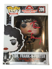 Tim Curry autographed Rocky Horror Picture Show Frank-N-Furter Funko Pop! OCCM QR authenticated with Tim Curry Holo (A)