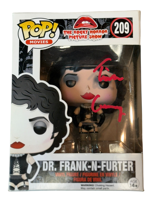 Tim Curry autographed Rocky Horror Picture Show Frank-N-Furter Funko Pop! OCCM QR authenticated with Tim Curry Holo (B)