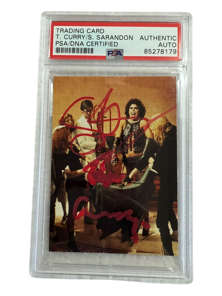 Tim Curry & Susan Sarandon signed RHPS Trading Card PSA/DNA Encap #40 (4)