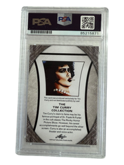 Tim Curry signed Leaf Trading Card Grey Border PSA/DNA Encap