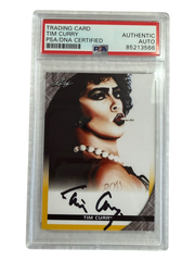 Tim Curry signed Leaf Trading Card Yellow Border PSA/DNA Encap (Black)