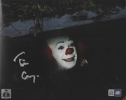 Tim Curry signed 8x10 Pennywise Image #3 OCCM Authenticated with Tim Curry's Official Holo