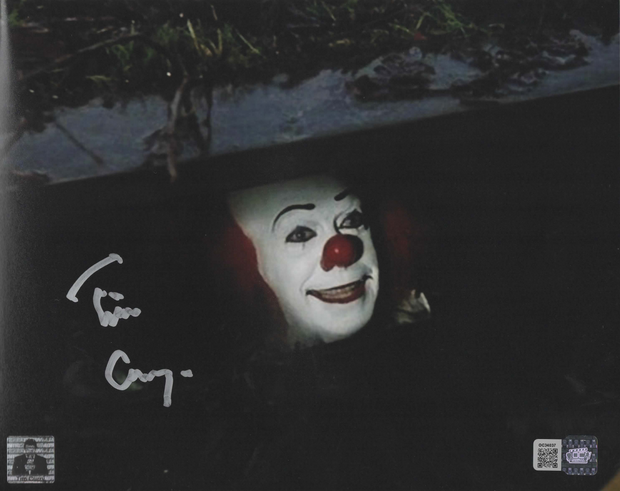 Tim Curry signed 8x10 Pennywise Image #3 OCCM Authenticated with Tim Curry's Official Holo