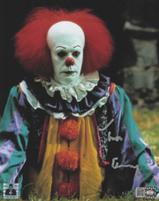 Tim Curry signed 8x10 Pennywise Image #4 OCCM Authenticated with Tim Curry's Official Holo (Silver)