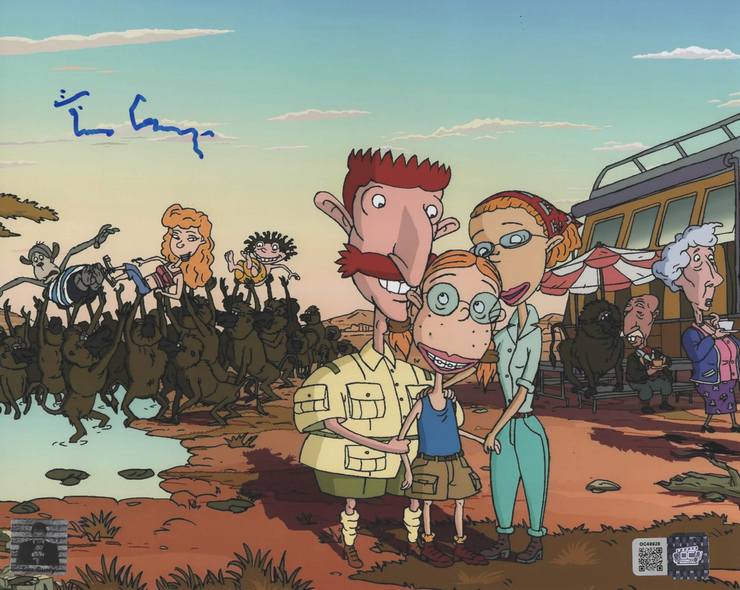 Tim Curry signed 8x10 Nigel Thornberry Image #1 OCCM Authenticated with Tim Curry's Official COA