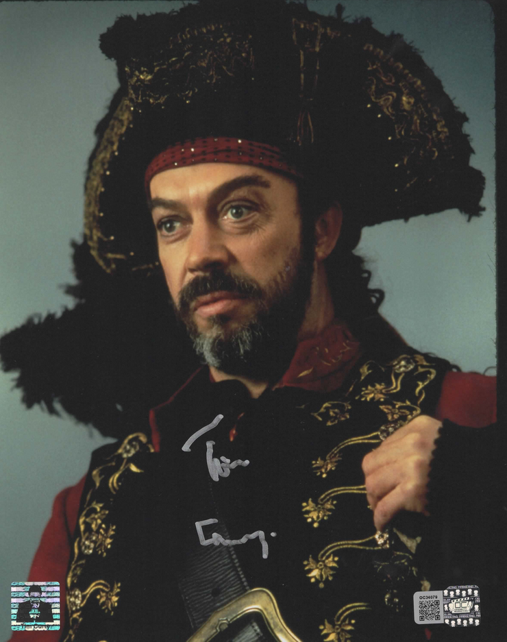 Tim Curry Signed Muppet Treasure Island 8x10 Image #1 OCCM Authenticated with Tim Curry's Official Holo