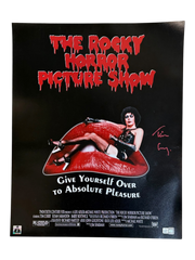 Tim Curry autographed 16x20 Rocky Horror Picture Show Poster Photo OCCM QR code authenticated with Tim Curry Holo