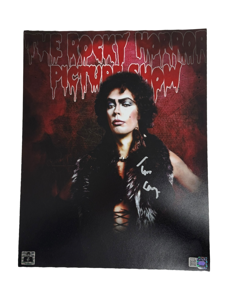 Tim Curry autographed 11x14 Rocky Horror Picture Show Poster Photo OCCM QR authenticated with Tim Curry Holo