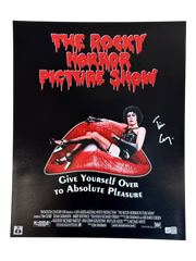 Tim Curry autographed 16x20 Rocky Horror Picture Show Poster Photo OCCM QR code authenticated with Tim Curry Holo