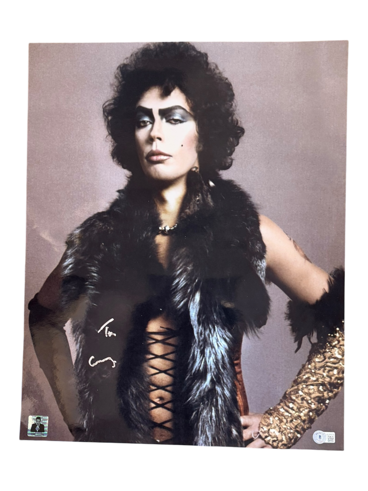 Tim Curry 16x20 Frank-N-Furter autographed Photo OCCM authenticated with Tim Curry Holo