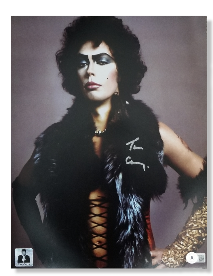 Tim Curry Signed The Rocky Horror Picture Show 11x14 Image #4 Beckett Authenticated with Tim Curry's Official COA