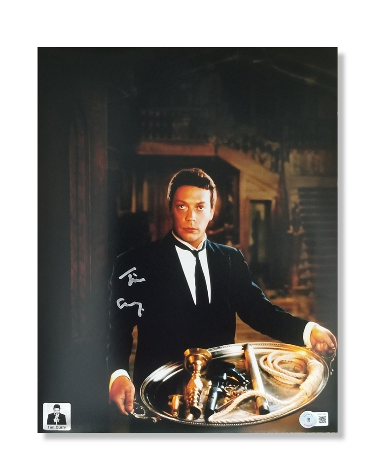 Tim Curry Signed Clue 11x14 Image #4 Beckett Authenticated with Tim Curry's Official COA