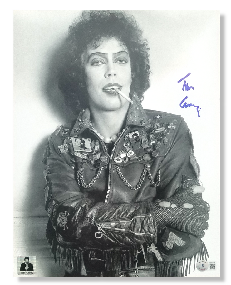 Tim Curry Signed The Rocky Horror Picture Show 11x14 Image #5 Beckett Authenticated with Tim Curry's Official COA