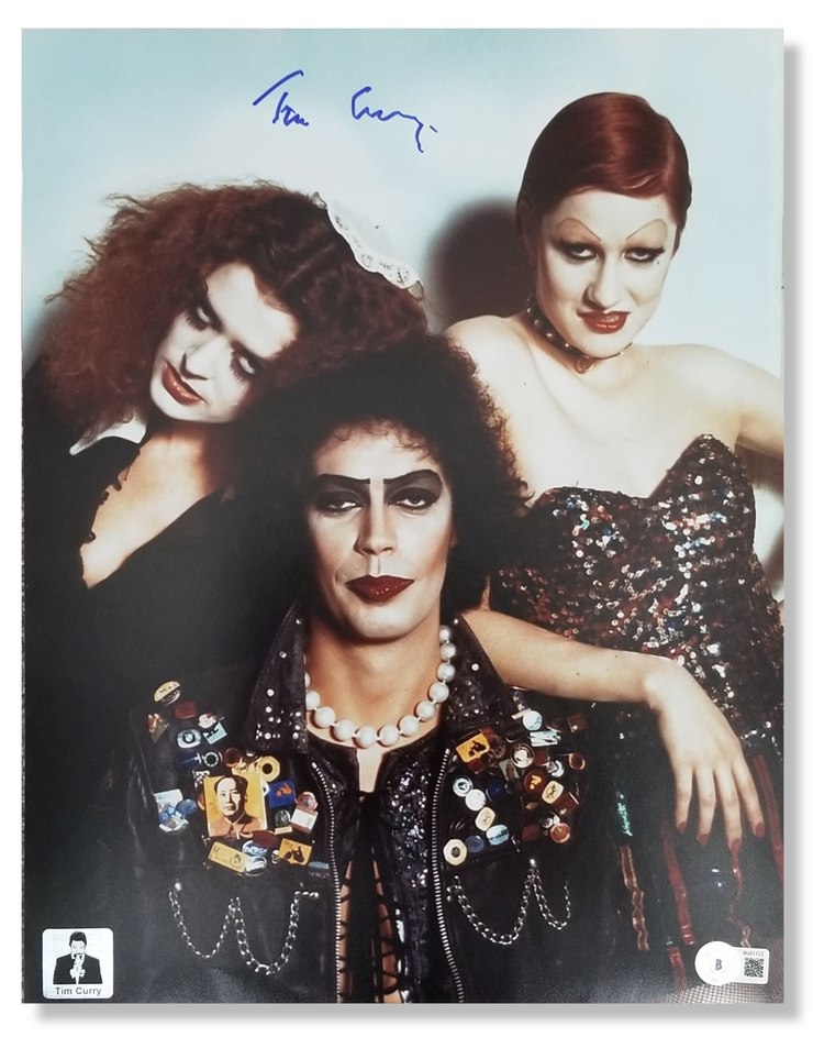 Tim Curry Signed The Rocky Horror Picture Show 11x14 Image #6 Beckett Authenticated with Tim Curry's Official COA