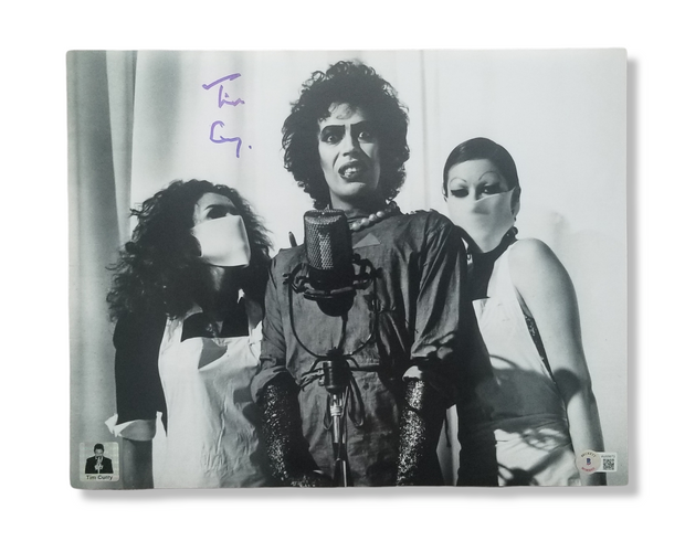 Tim Curry Signed The Rocky Horror Picture Show 11x14 Image #7 Beckett Authenticated with Tim Curry's Official COA
