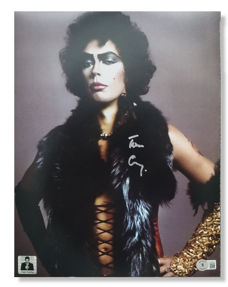 Tim Curry Signed The Rocky Horror Picture Show 11x14 Image #3 Beckett Authenticated with Tim Curry's Official COA