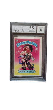 Tim Curry Beckett 8 Slabbed Garbage Pail Kids Marty Gras Trading Card 5.5 Grade