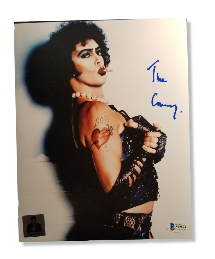 Tim Curry signed 8x10 Frank-N-Furter Image #2 Beckett Authenticated with Tim Curry's Official COA