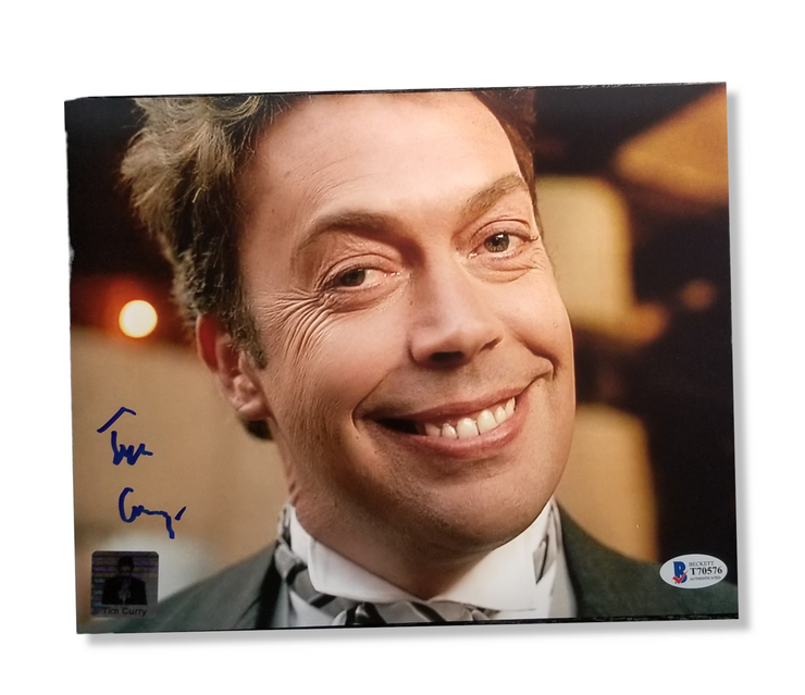 Tim Curry signed 8x10 Home Alone 2 image Beckett Authenticated with Tim Curry's Official COA