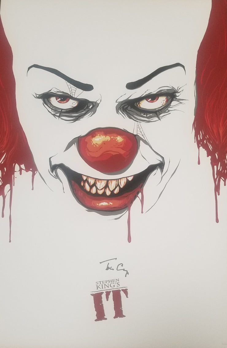 Tim Curry - Signed IT Lithograph (24x16)