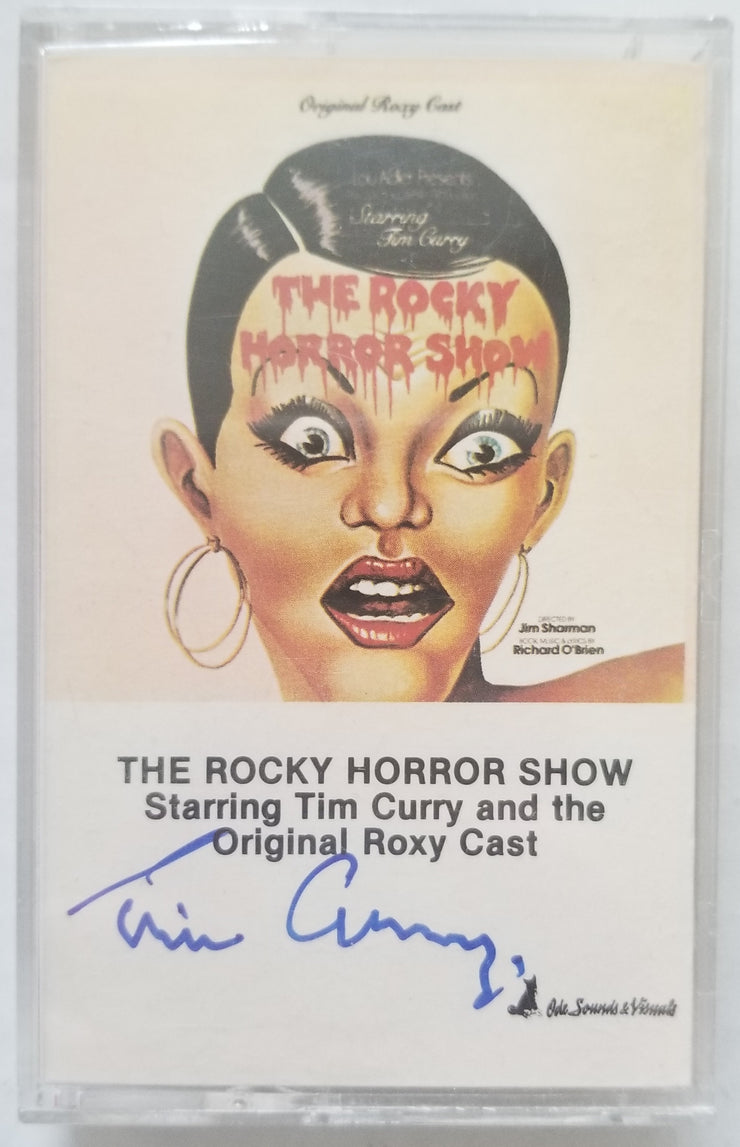 Tim Curry signed Rocky Horror Picture Show Casset Tape