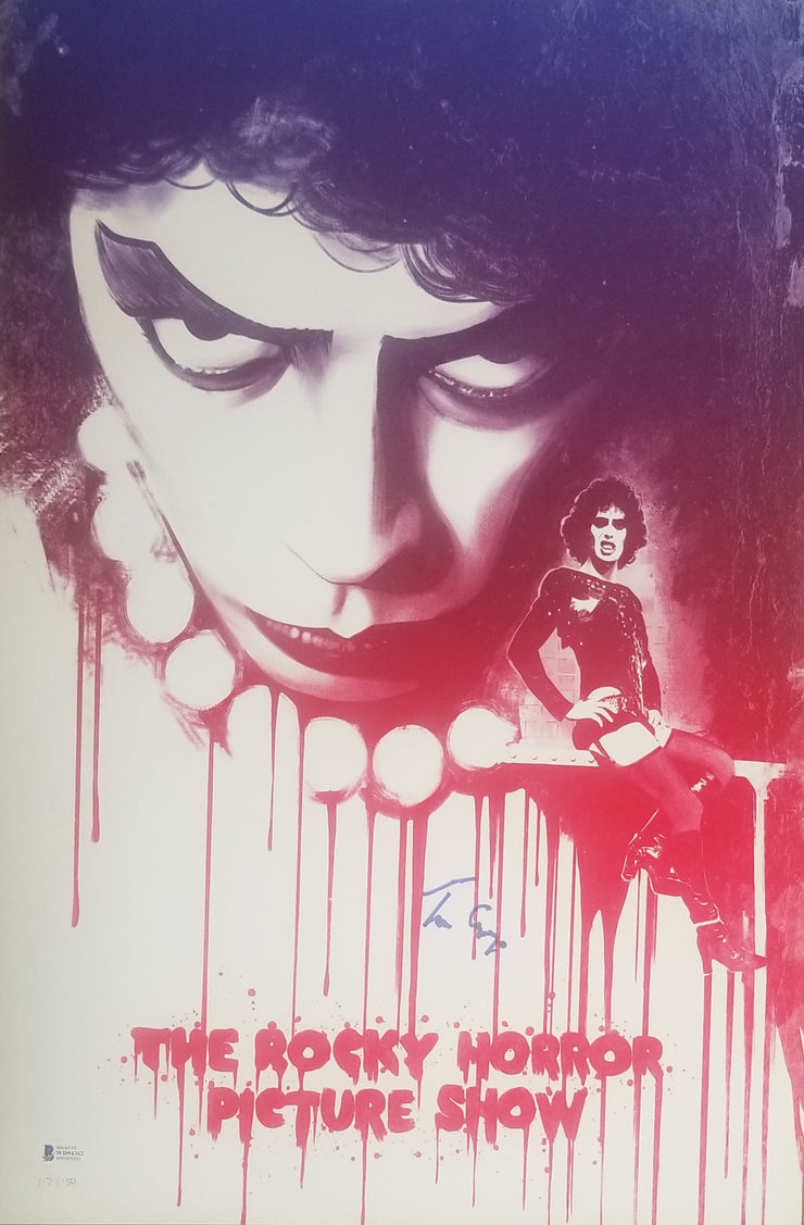 Tim Curry - Signed Rocky Horror Picture Show Lithograph (24x16)